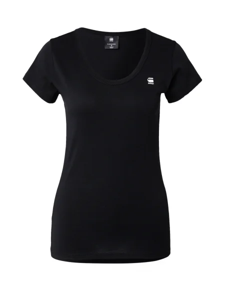 G-STAR Tricou negru alb