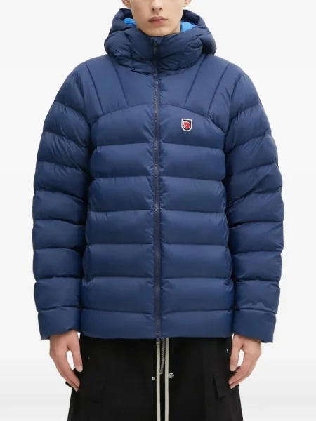 Geacă Fjallraven cu glugă albastru