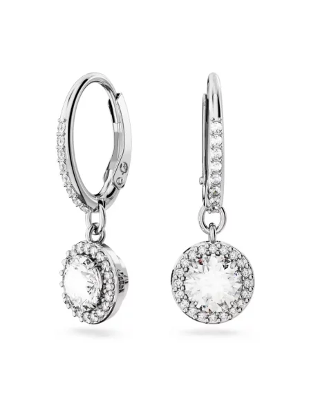 Swarovski Akcesoria Kobieta Szary ONE SIZE Kolczyki Angelic Drop białe