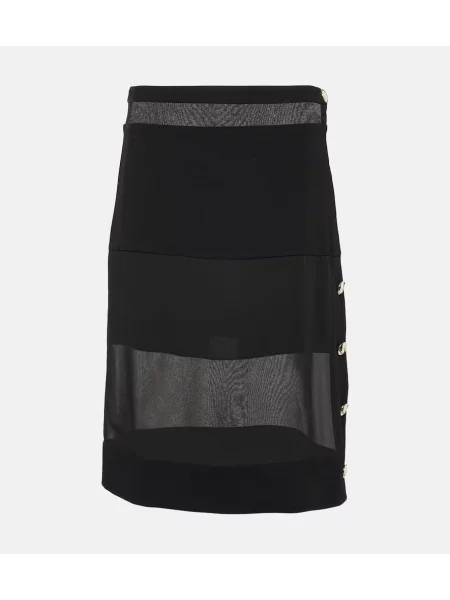 Spódnica midi Proenza Schouler szyfonowa do kolan czarna