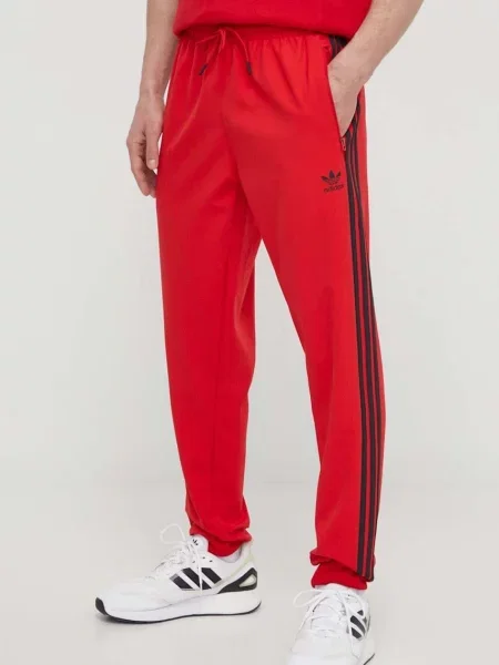 Спортен панталон adidas Originals SST Bonded Track Pants 0 с апликация червено