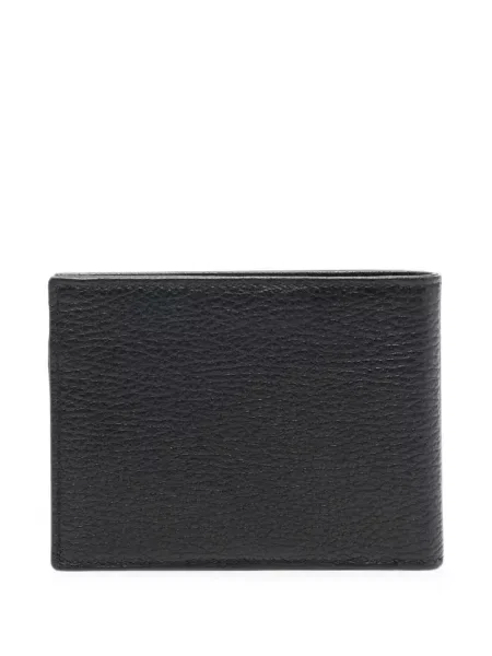 Portofel Emporio Armani din piele cu autograf negru