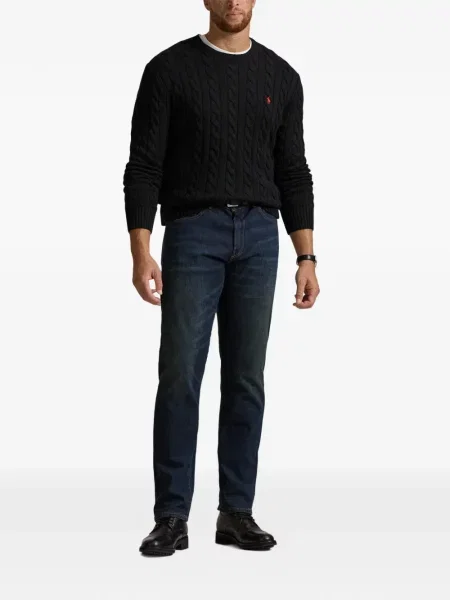 Șosete Polo Ralph Lauren cu broderie în carouri de flanelă verde