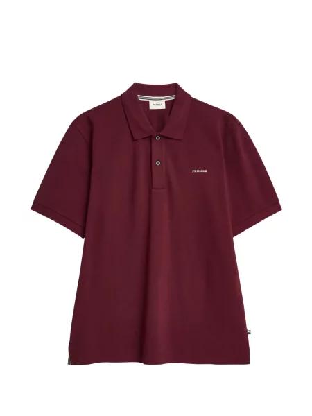 Tricou polo Pringle Of Scotland cu imagine roșu