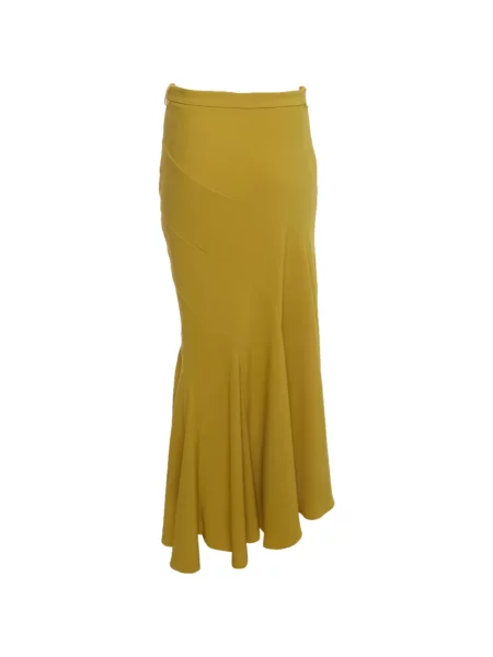 Fustă midi Elisabetta Franchi asimetrică galben