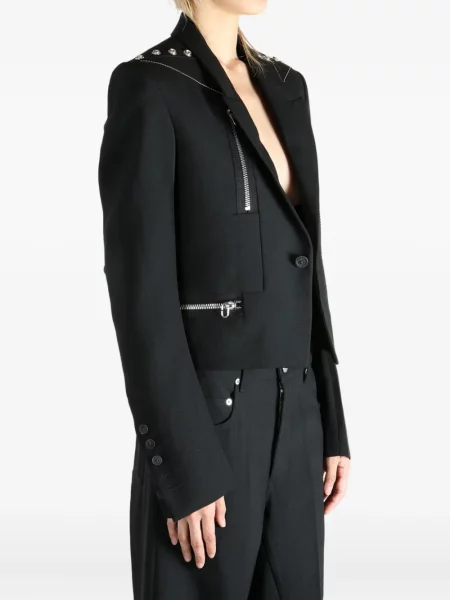 Geacă Rick Owens cu tepi negru