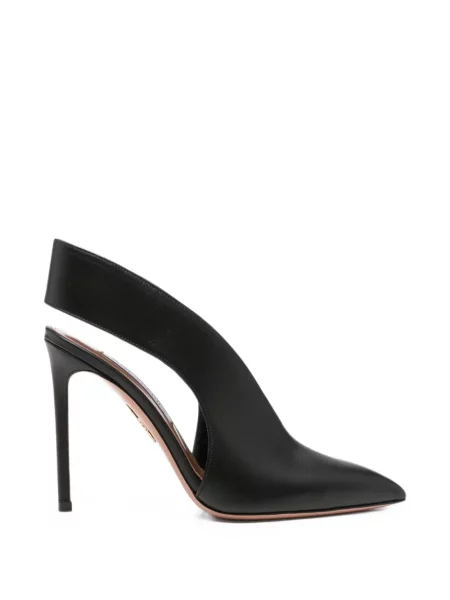 Pantofi cu toc Aquazzura slingback negru