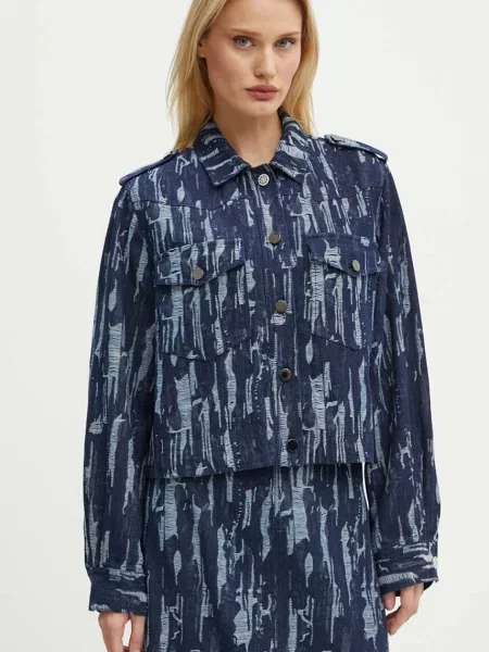 Bruuns Bazaar geaca IxoraBBGingea jacket femei marin de tranzitie albastru