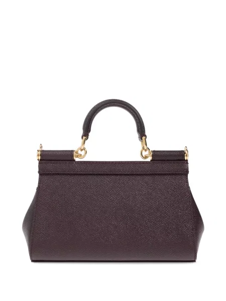 Geantă shopper Dolce & Gabbana din piele violet