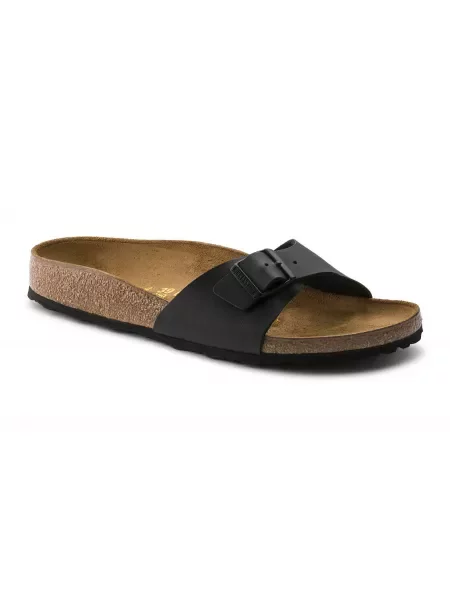 Klapki Birkenstock zamszowe wsuwane czarne