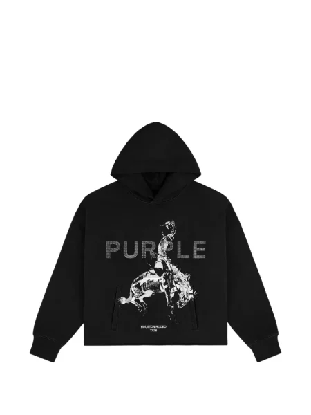 Hanorac cu glugă Purple Brand negru