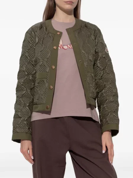 Matlasat geacă Moncler verde