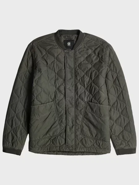 Стьобаний бомбер G-star Raw зелений