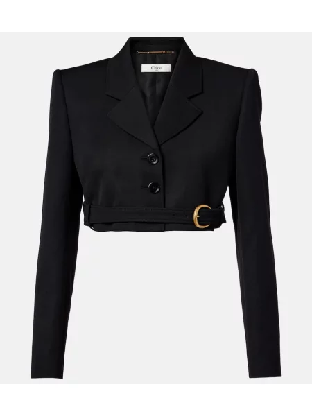 Cropp sacou Chloé de lână negru