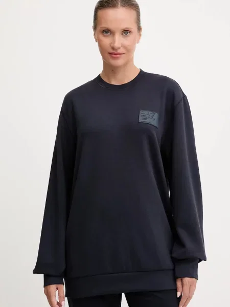 Emporio Armani bluză bleumarin cu imprimeu