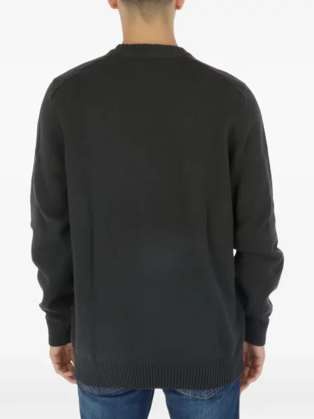 Pulover Lyle & Scott cu decolteu rotund cu autograf gri