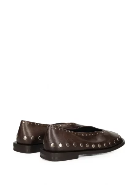 Pantofi loafer Elena Iachi din piele maro