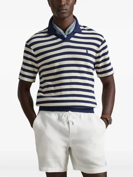 Кожени чорапи Polo Ralph Lauren с отворена пета с пейсли десен бяло