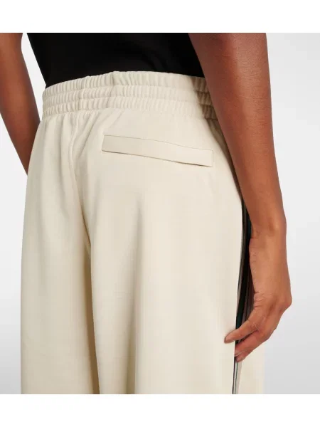 Pantaloni Burberry din jerseu bej