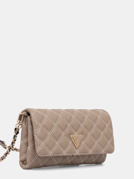 Τσάντα Guess GIULLY μπεζ