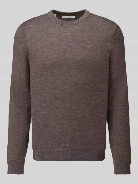 Sweter o kroju regular fit z czystej wełny model TRAY' Selected