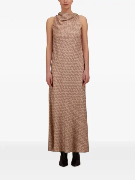 Rochie maxi Herno de mătase cu imagine
