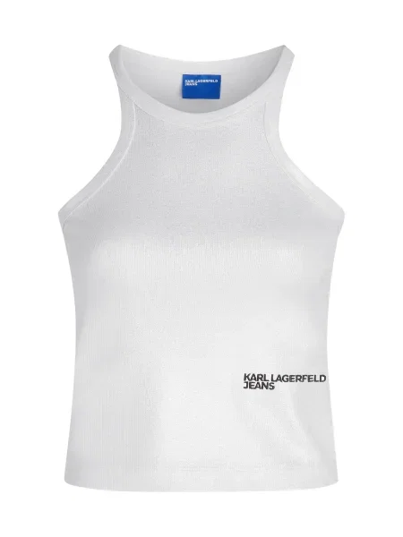 Ujjatlan felső Karl Lagerfeld Jeans ezüstszínű