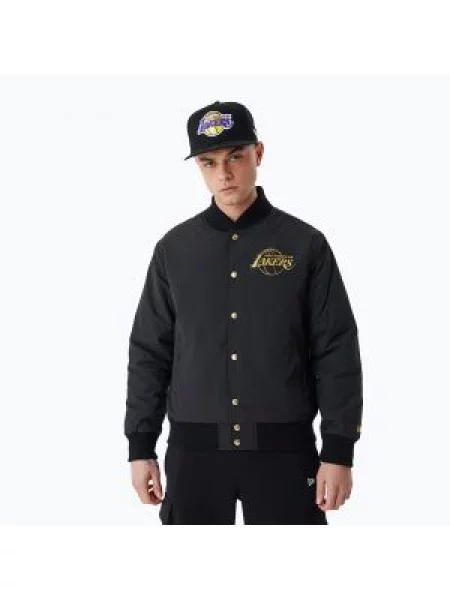 Kurtka New Era NBA Script BP Bomber Los Angeles Lakers black czarny