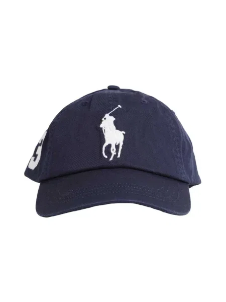 Czapka z daszkiem Polo Ralph Lauren klasyczna niebieska