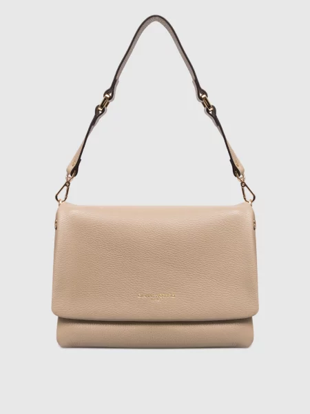 Кожаная сумка Gianni Notaro бежевая