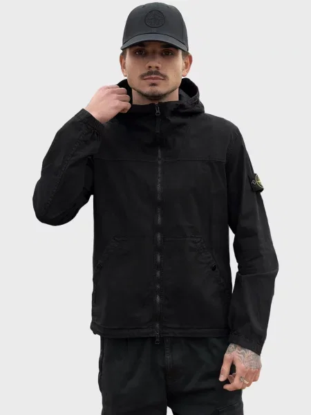 Куртка Stone Island с камнями черная