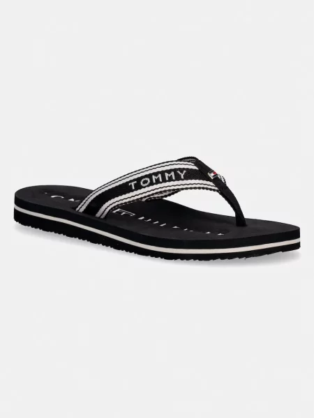 Tommy Hilfiger japonke TH WEBBING SUMMER SANDAL črna