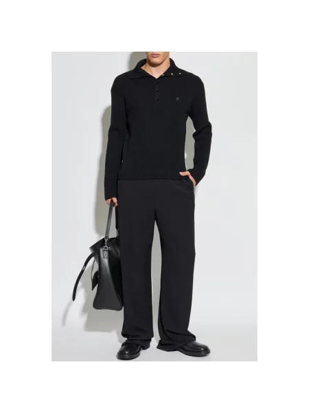 Sweter Courreges wełniany czarny