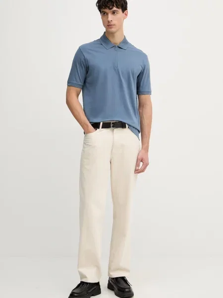 Tricou polo Armani Exchange albastru