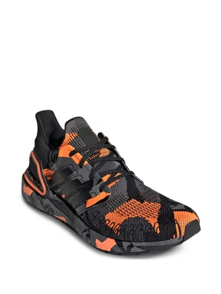 Pruhované trekkingové lněné tenisky Adidas UltraBoost šedé