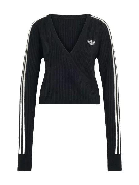 ADIDAS ORIGINALS Πουλόβερ μαύρο λευκό