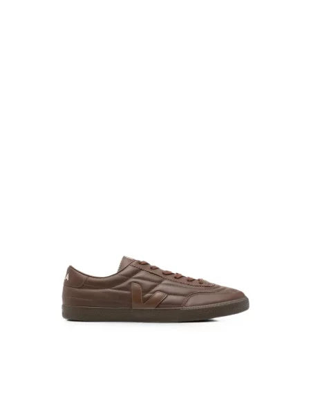 Sneakersy Veja skórzane brązowe