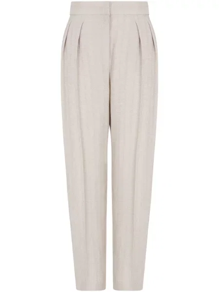 Pantaloni Giorgio Armani plisate gri