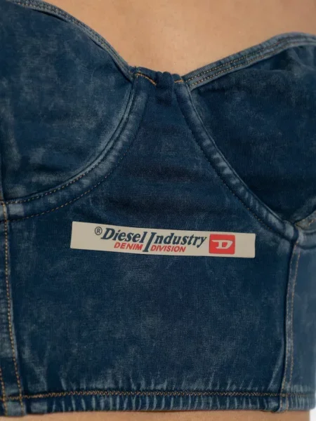 Sutien Diesel cu autograf albastru