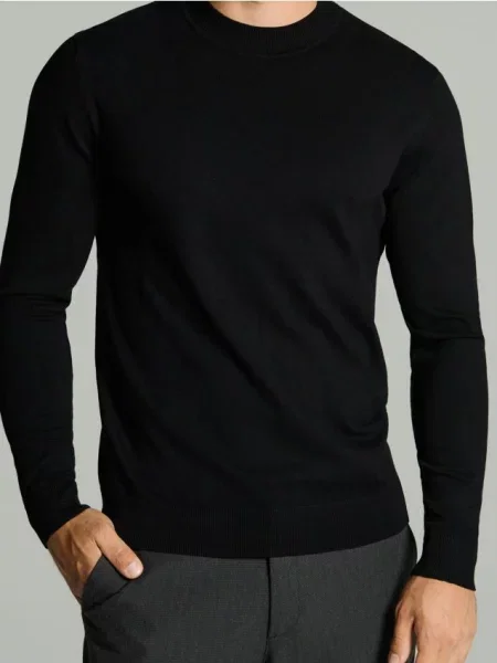 Sinsay rolák v basic stylu černá