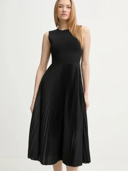 Theory rochie midi evazati negru