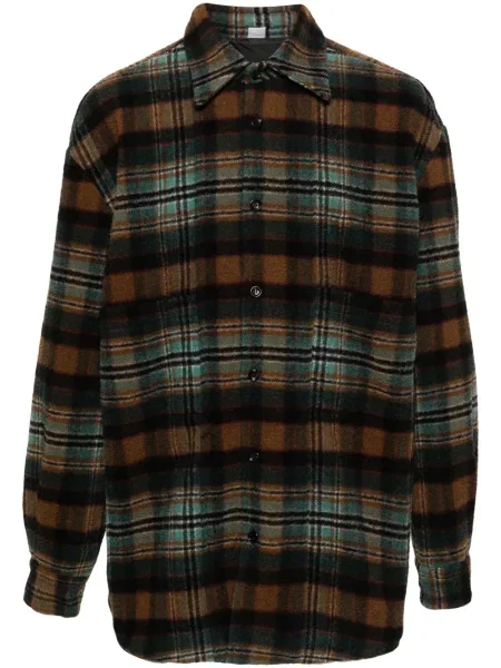 Kostkovaná plstěná košile Winnie Ny modrá