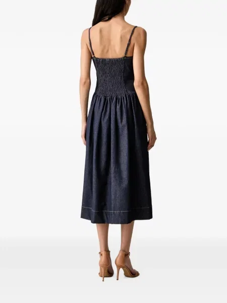 Rochie midi Morgan evazată albastru
