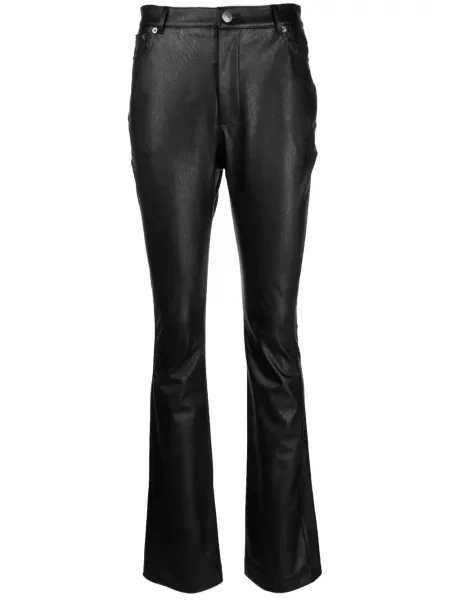 Pantaloni Twinset cu talie înaltă negru