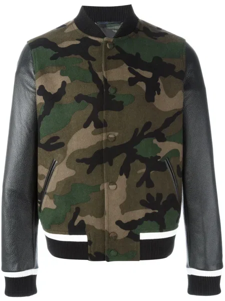 Geacă bomber Valentino Garavani cu model camuflaj negru