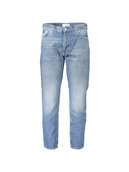 Proste jeansy Calvin Klein niebieskie