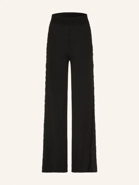 Tepláky Emporio Armani Train Apres Ski W Jacquard Kni Fancy Black L černé