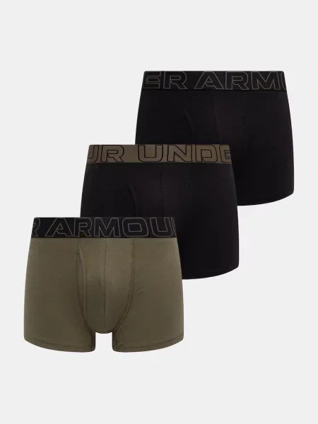 Under Armour bokserki 83 Perf Cotton zielone