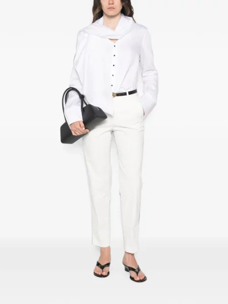 Pantaloni Peserico alb