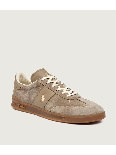 POLO RALPH LAUREN Sneakers AERA | piele întoarsă bej